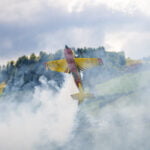 Eine rauchige Angelegenheit bietet Manu's Showeinlage