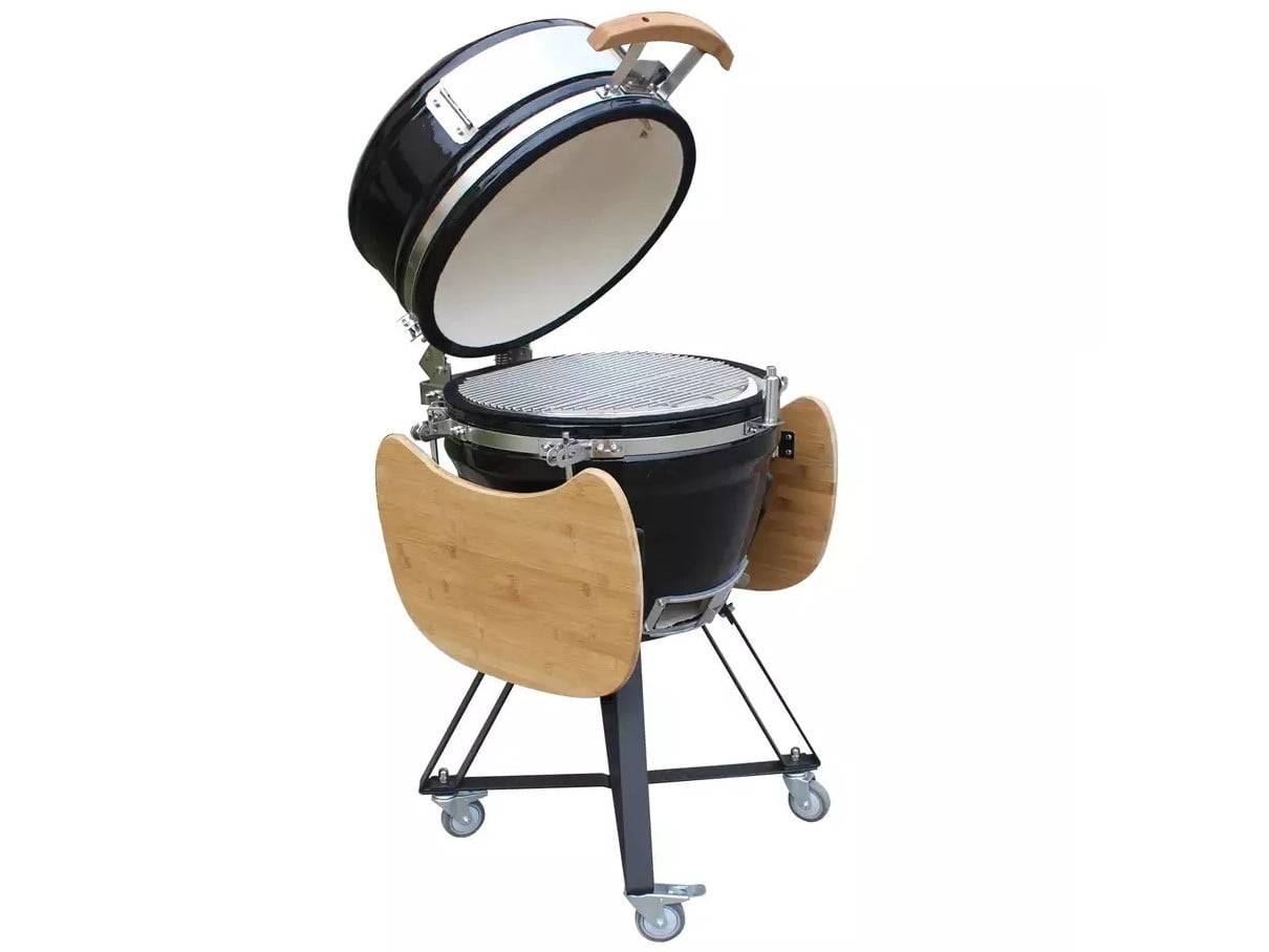 Keramikgrill KAMADO Holzkohle Pizzaofen, 46cm Rost – Bild 2