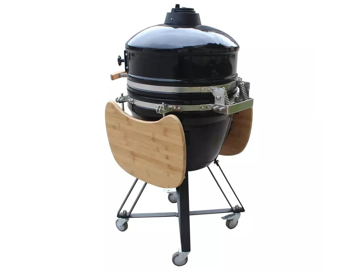 Keramikgrill KAMADO Holzkohle Pizzaofen, 46cm Rost – Bild 3