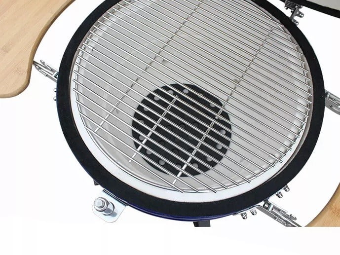 Keramikgrill KAMADO Holzkohle Pizzaofen - 46cm Rost – Bild 4