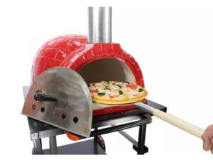 B-Ware - Kamado Keramik Pizzaofen Deluxe Grillegg - Öffnung 42cm