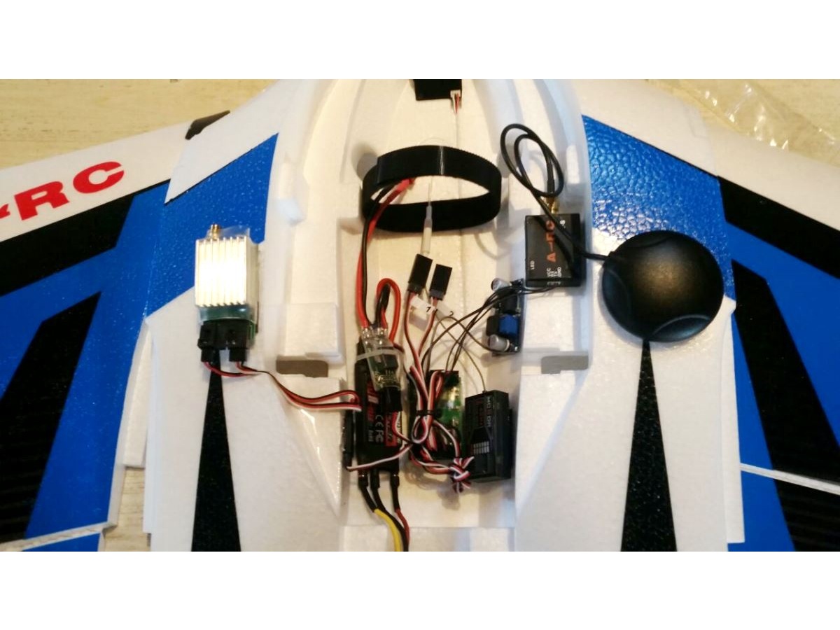 Laser UAV - FPV Nurflügler, Spw 1550mm, mit Flightcontroller, GPS, A-RTF-Set – Bild 3