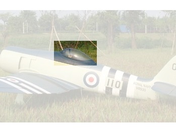 Kabinenhaube zu Hawker Sea Fury, Spw 2420mm, CYModel