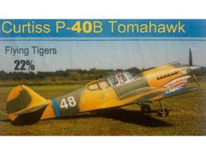 Curtiss P-40B Tomahawk, 60-100ccm, Spw 2500mm, ARF-Set, CYModel