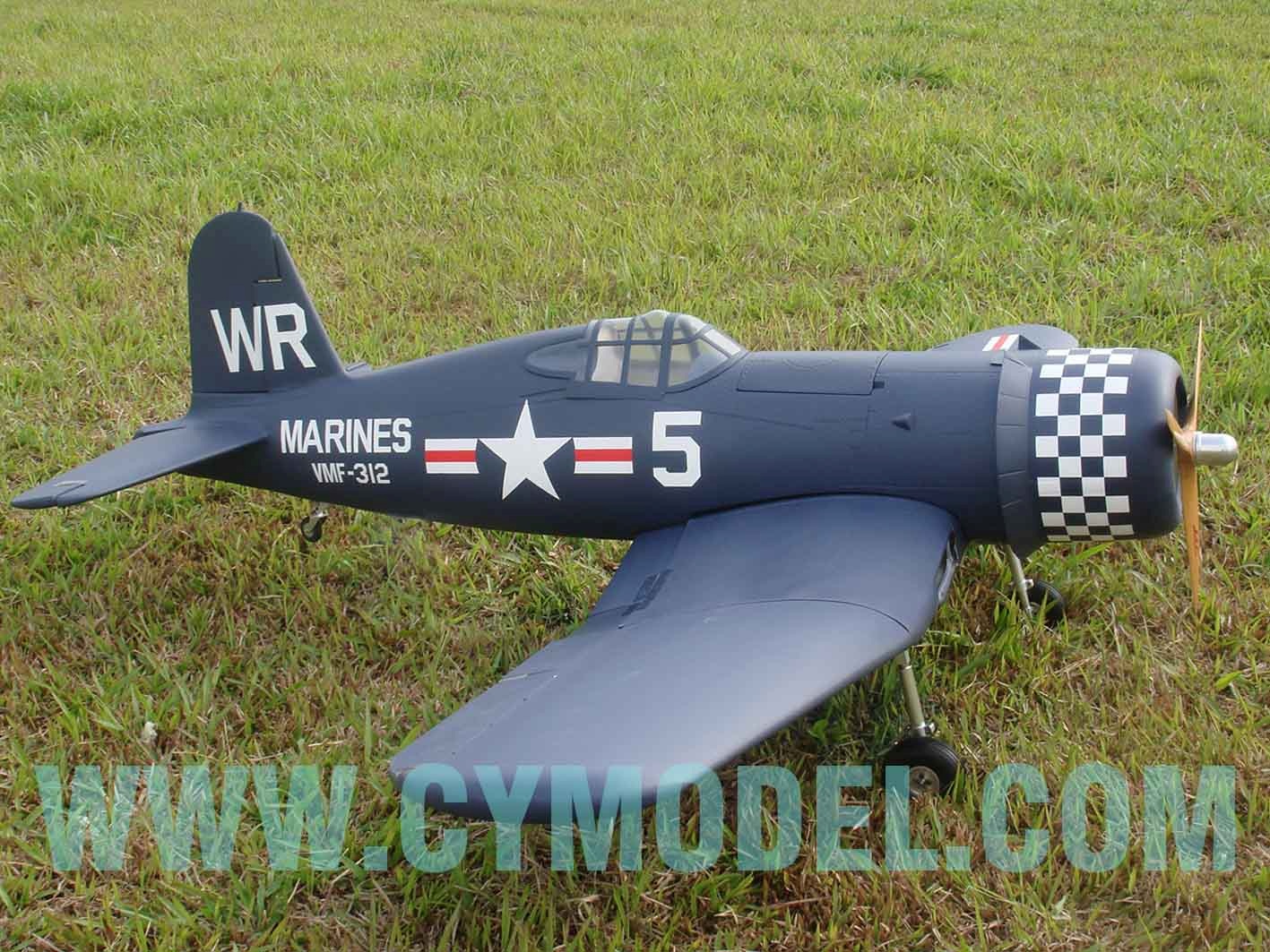 Giant F4U Corsair Blau, 100ccm, Spw 2390mm, ARF-Modell von CYModel – Bild 2