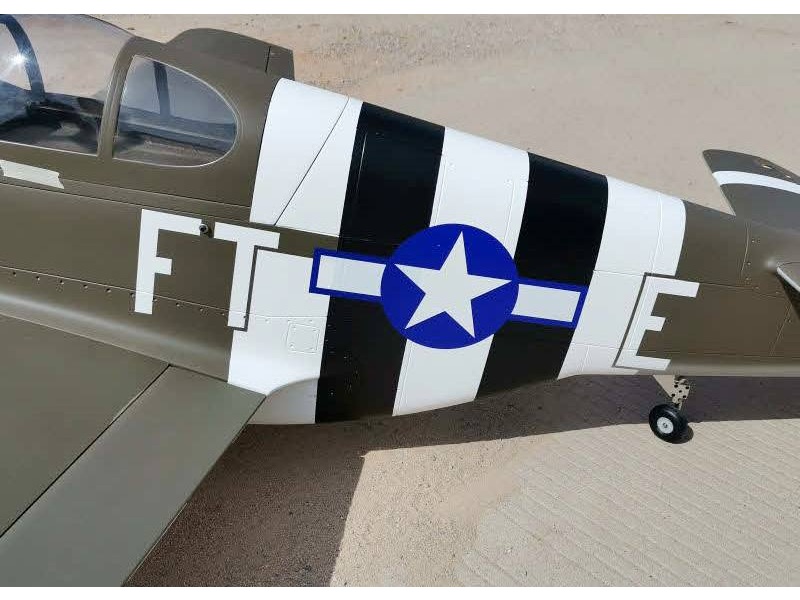 P-51-B Mustang FTE - Bonnie, 60-100ccm, Spw 2445mm, ARF-Set, CYModel – Bild 4