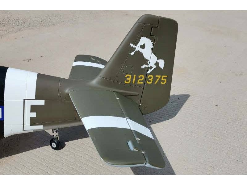 P-51-B Mustang FTE - Bonnie, 60-100ccm, Spw 2445mm, ARF-Set, CYModel – Bild 6