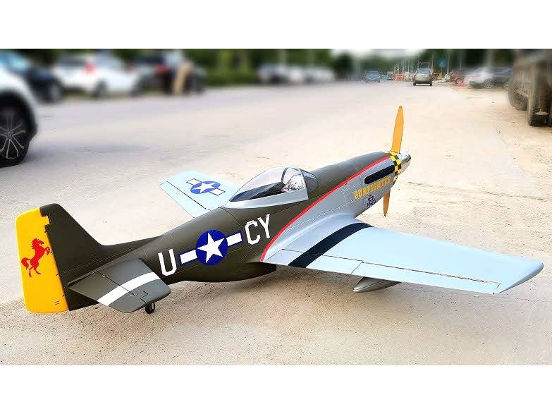 P-51-D Mustang Gunfighter, 60-100ccm, Spw 2445mm, ARF-Set, CYModel – Bild 3