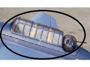 Kabinenhauben Set Cockpitverglasung Grumman Avenger TBF-IC 2060mm, CYModel