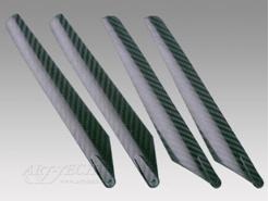 Carbon Rotorblätter  210mm, 4J021, 370er Heli, Airwolf, MD500, EC135 von Art-Tech