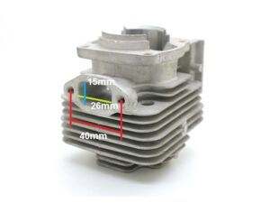 Zylinder m. Kolben 1E40F, 43ccm 2-Takt Motor