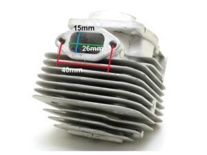 Zylinder m. Kolben 1E44FD 2-Takt Benzinmotor