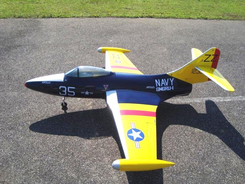 Tragfläche weiss zu F9F Panther EDF 120mm, TB-Models