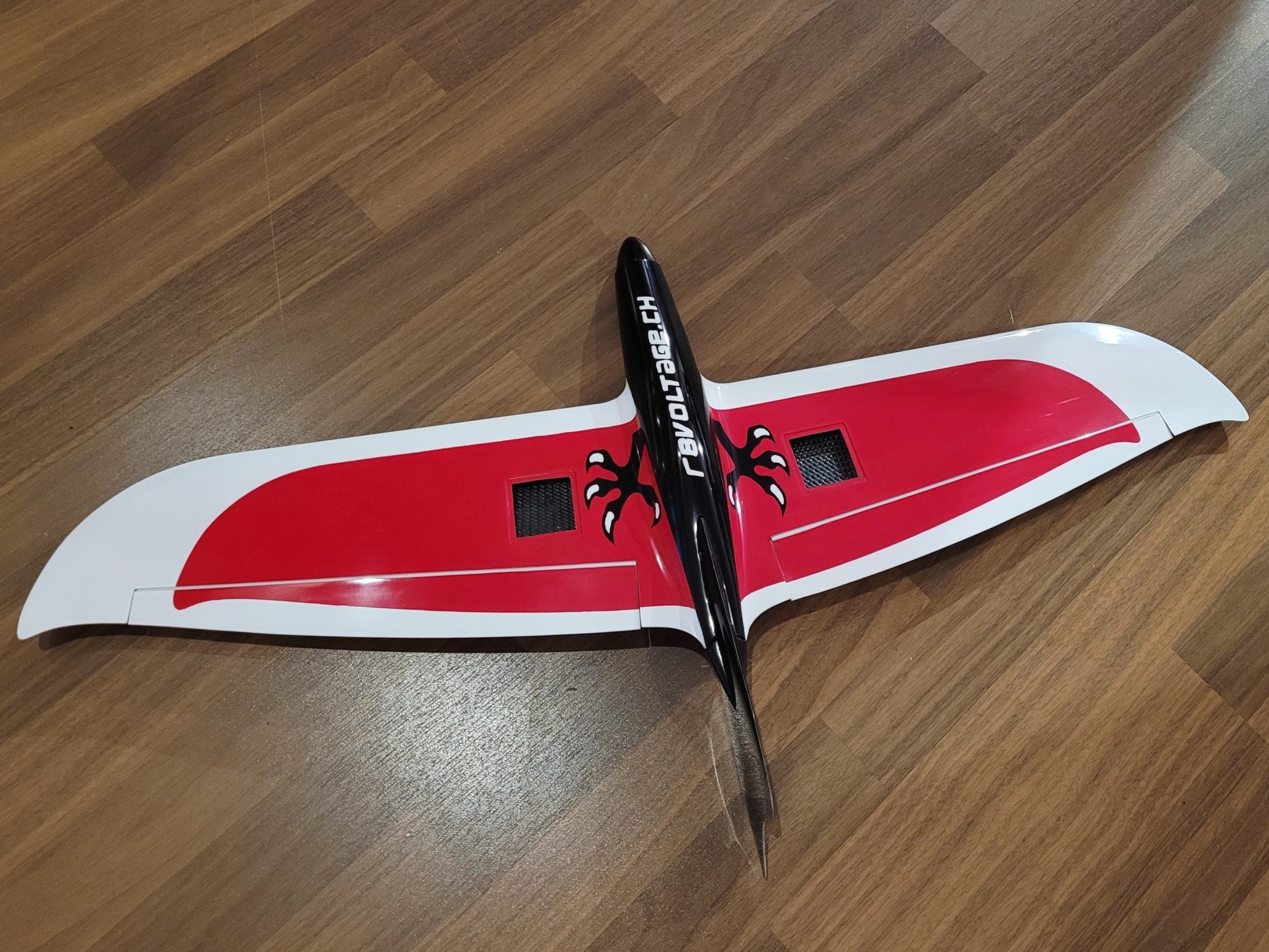 Voll GFK Elektro Segler Nurflügler Bergdole, Spannweite 800mm – Bild 3