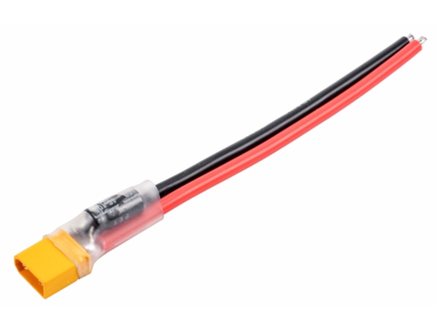 XT30-Stecker mit Kabel und Kondensator 100uF, 19V