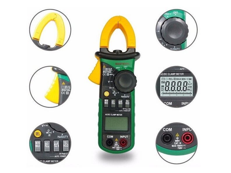 Zangenmultimeter / Stromzange bis 400 Ampere AC/DC – Bild 3