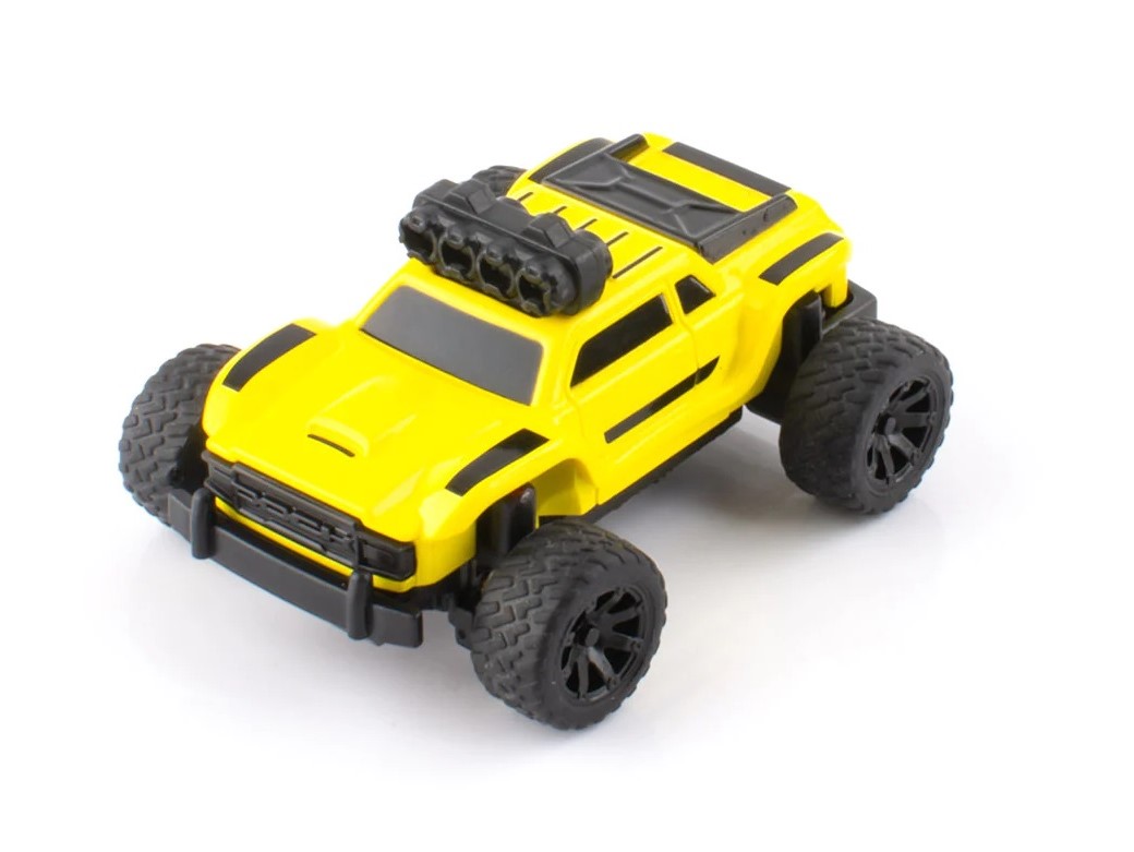 Mini Turbo Racing Baby RC Monster Truck - RTR-Komplett-Set in gelb - 1:76 – Bild 4