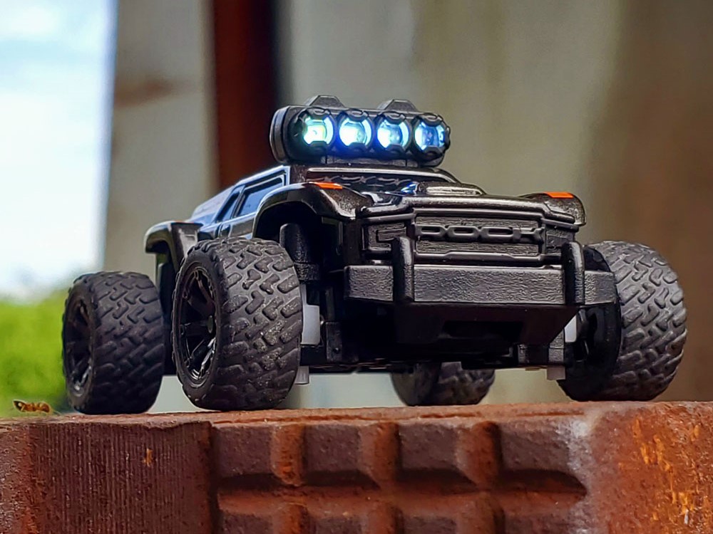 Mini Turbo Racing Baby RC Monster Truck - RTR-Komplett-Set in gelb - 1:76 – Bild 5