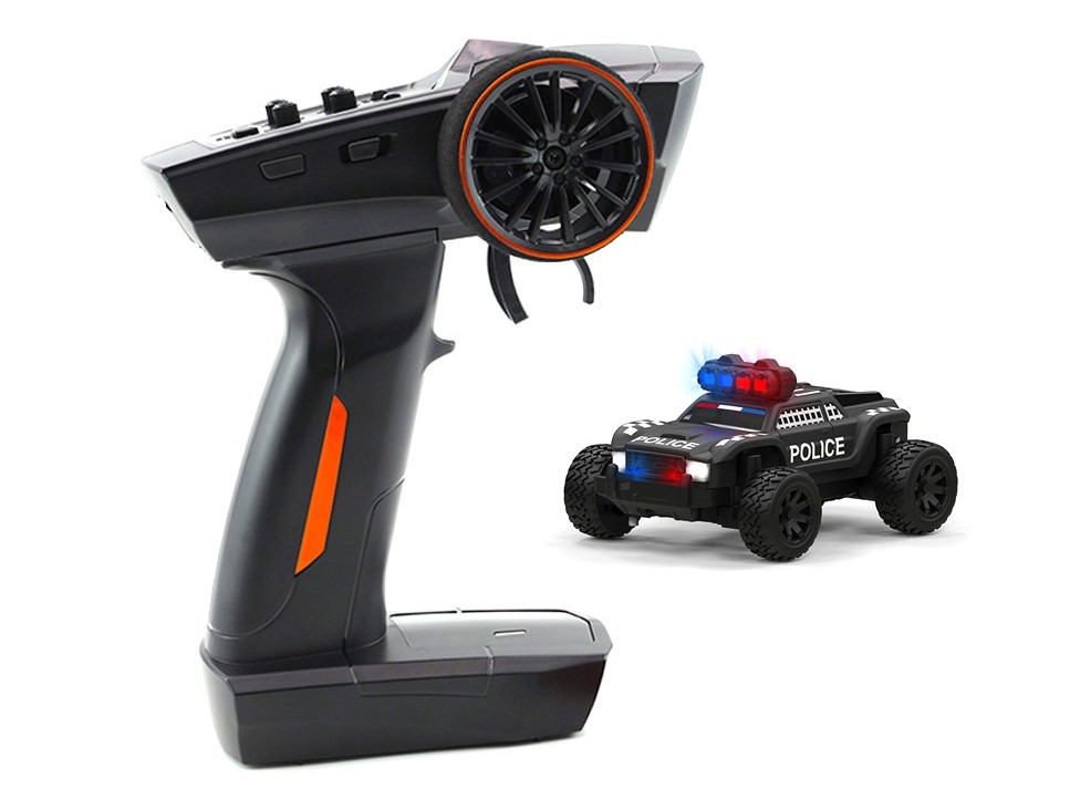 Mini Turbo Racing Police Truck / Polizei - RTR-Komplett-Set - 1:76