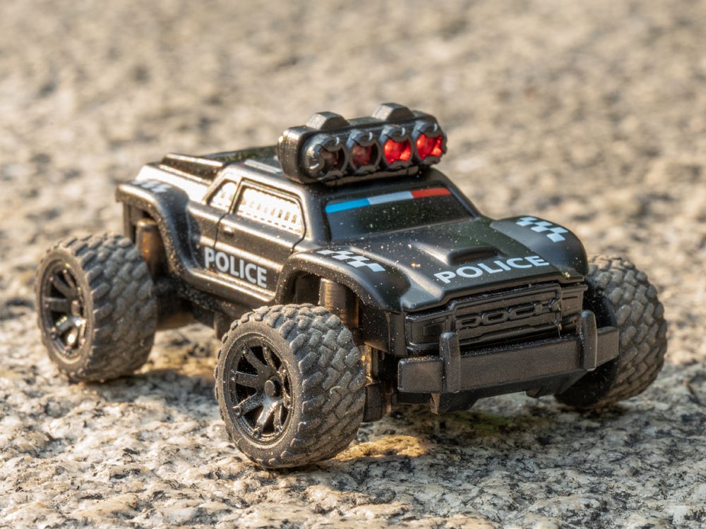 Mini Turbo Racing Police Truck / Polizei - RTR-Komplett-Set - 1:76 – Bild 4