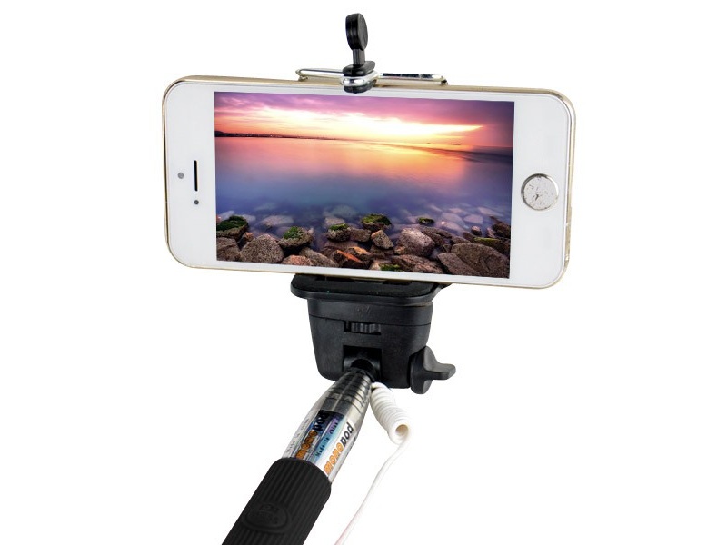 Teleskop-Handstativ / Selfie-Stick mit Selbstauslöser für Smartphones/Kameras – Bild 3