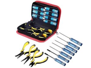 Werkzeugset Modellbau 10-in-1 mit Zangen und Schraubenzieher