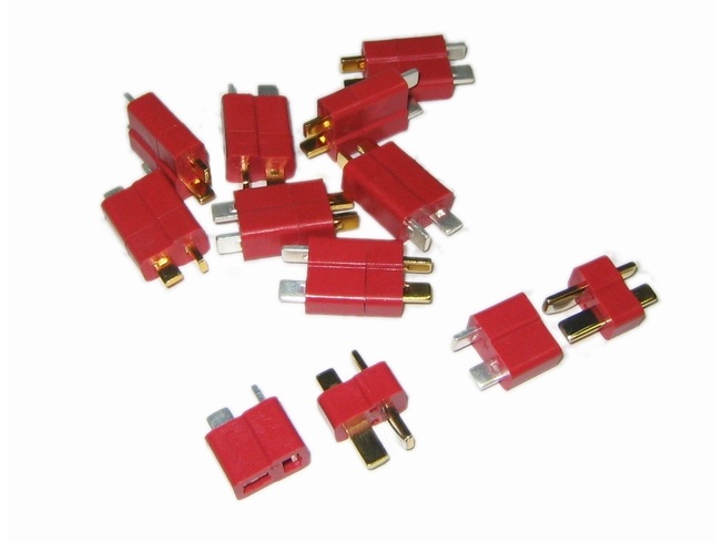 T-Stecker / T-Plug - Deans, Hochstrom Stecksystem - bis 70A - Set a 5 Paar – Bild 2