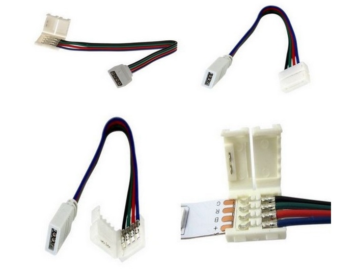 Verbinder 4-Pin, 14cm, flexibel zu RGB LED Streifen