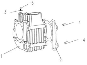 Zylinderfuss-Dichtung 152FM-A.30 1222020301 (2)