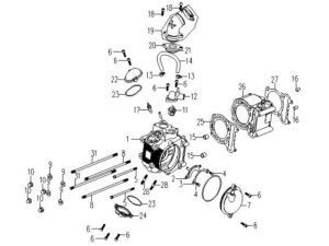 Zylinderkopfdichtung 1270100601 (25) XYST260,300