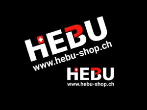 Aufkleber Sticker - HEBU weiss - 28cm - konturgeschnitten