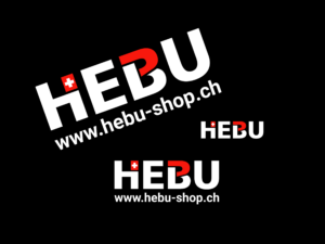 Aufkleber Sticker - HEBU weiss - 8cm - konturgeschnitten