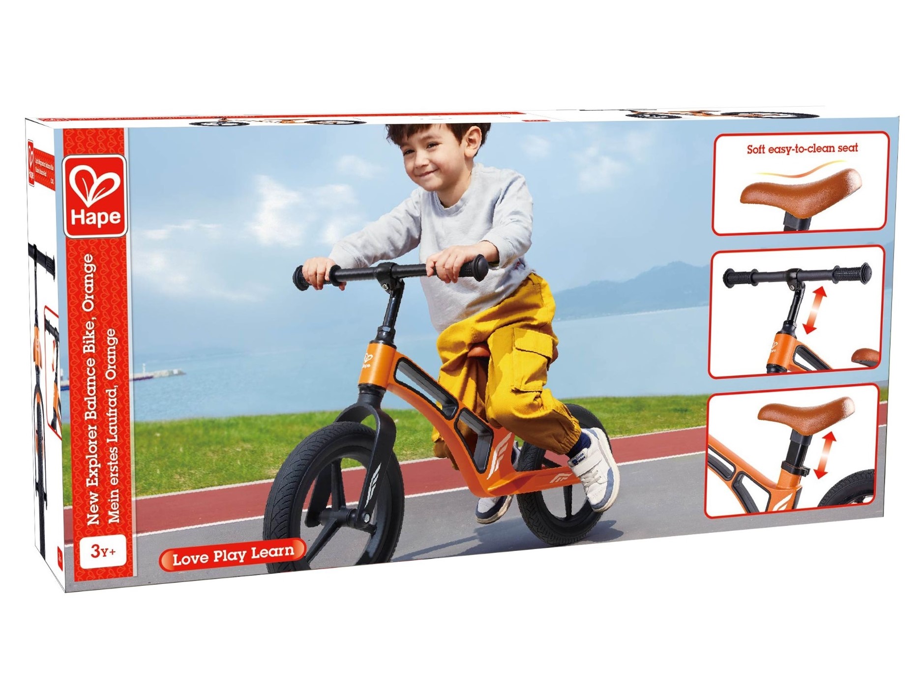 Mein erstes Laufrad - orange - verstellbares Kinder-Fahrrad - HAPE – Bild 4