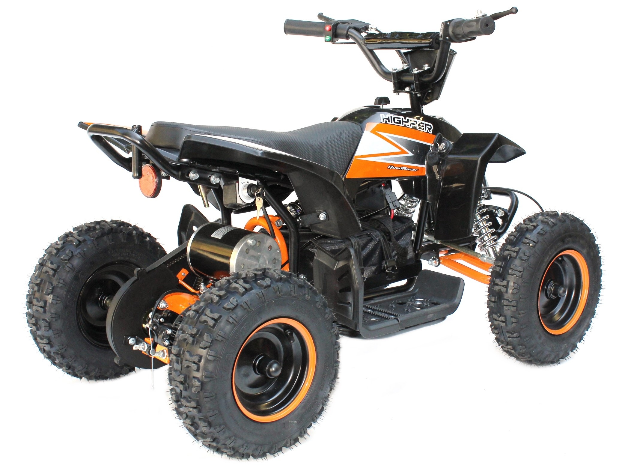 Elektro Mini-Quad - KIMI - 36V, 1000W, schwarz/orange, mit Rückwärtsgang – Bild 3