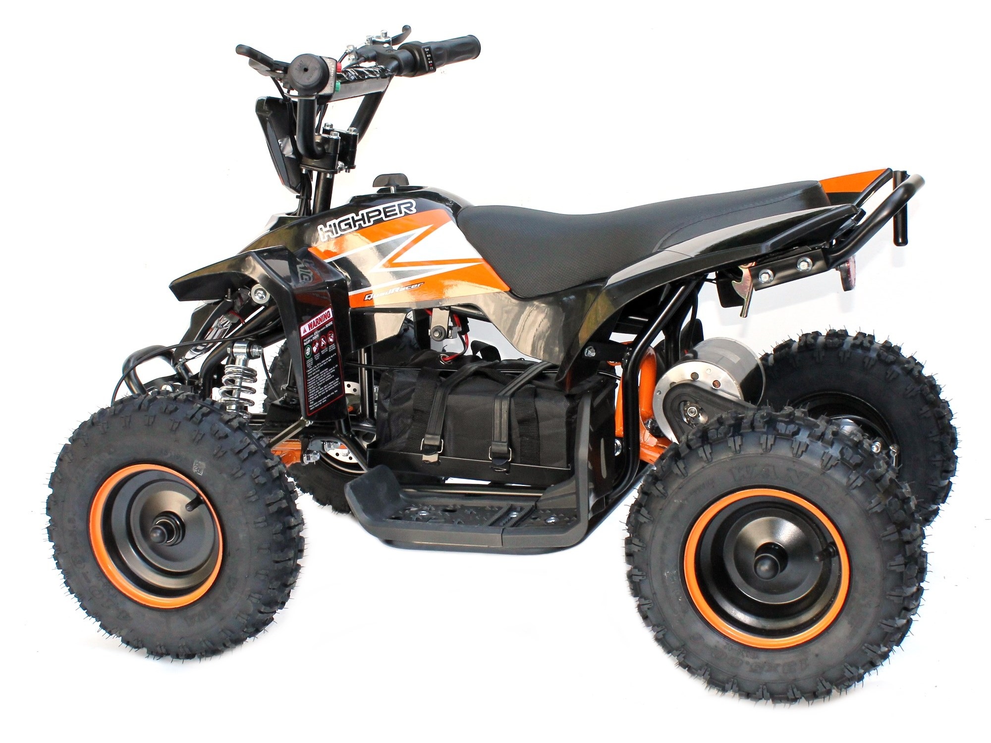 Elektro Mini-Quad - KIMI - 36V, 1000W, schwarz/orange, mit Rückwärtsgang – Bild 4