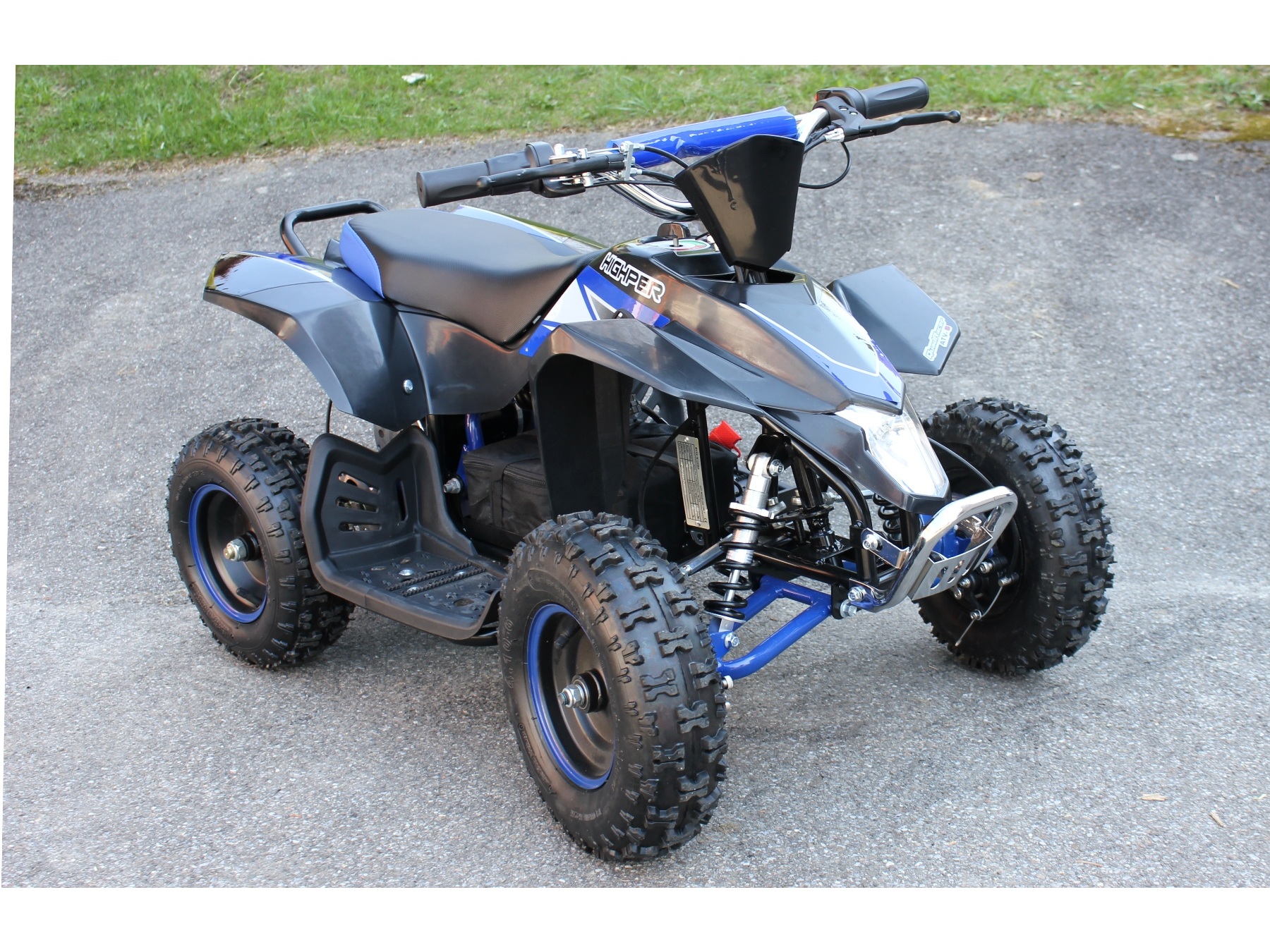 Elektro Mini-Quad - KIMI - 36V, 1000W, schwarz/blau, mit Rückwärtsgang – Bild 3