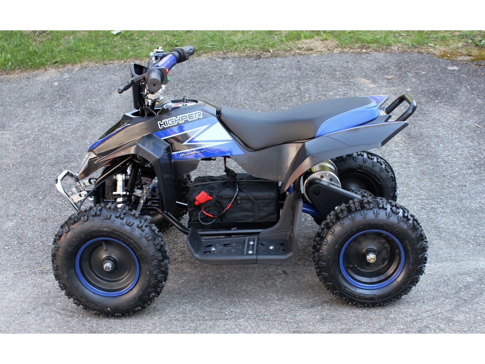 Elektro Mini-Quad - KIMI - 36V, 1000W, schwarz/blau, mit Rückwärtsgang – Bild 4