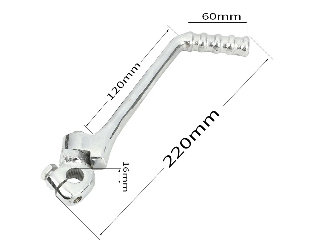 Kickstarter, 16mm Aufnahme zu Motocross Bike - Dirt Bike - 125cc