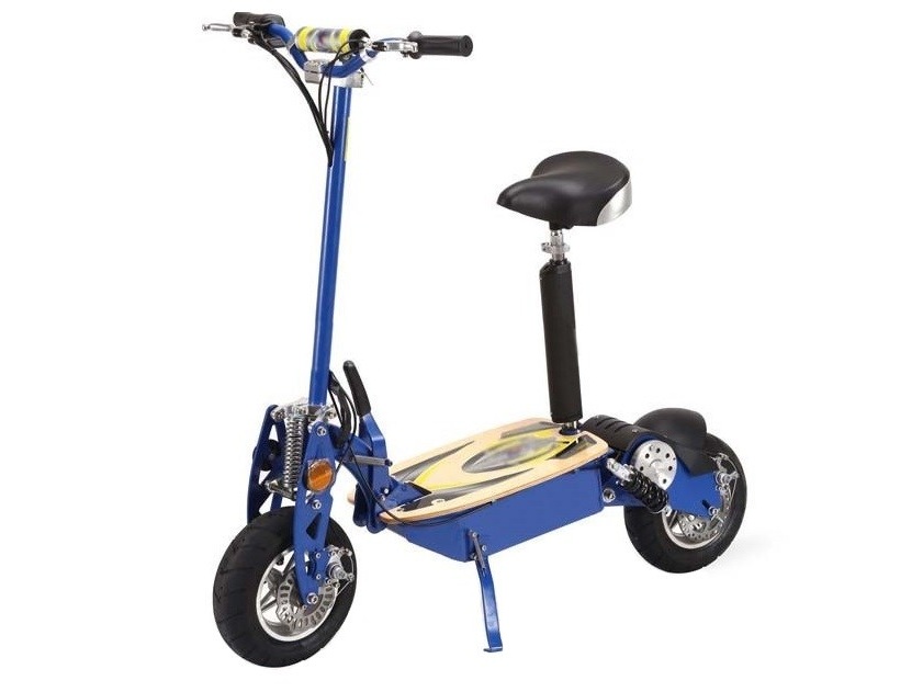 Betriebsbereit - Elektro-Trotti mit 1300 Watt - 48 Volt in blau