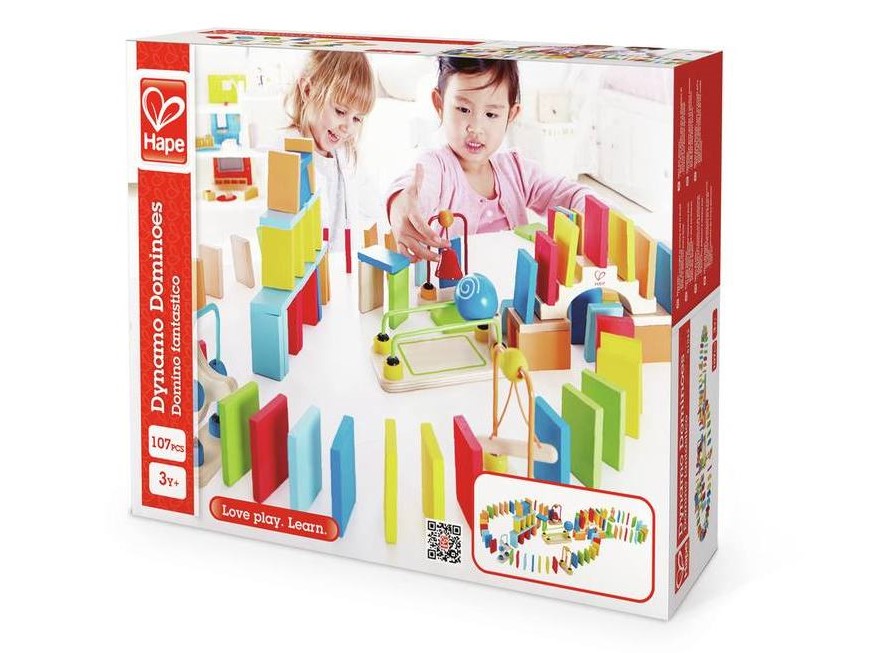 Hape - Domino Fantastico - 107 Teile - Holzspielzeug – Bild 3