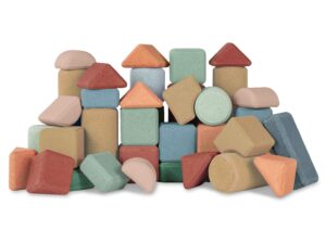 Tall Architects – 40 Korkbausteine - Spielsteine aus Kork - 40-teilig