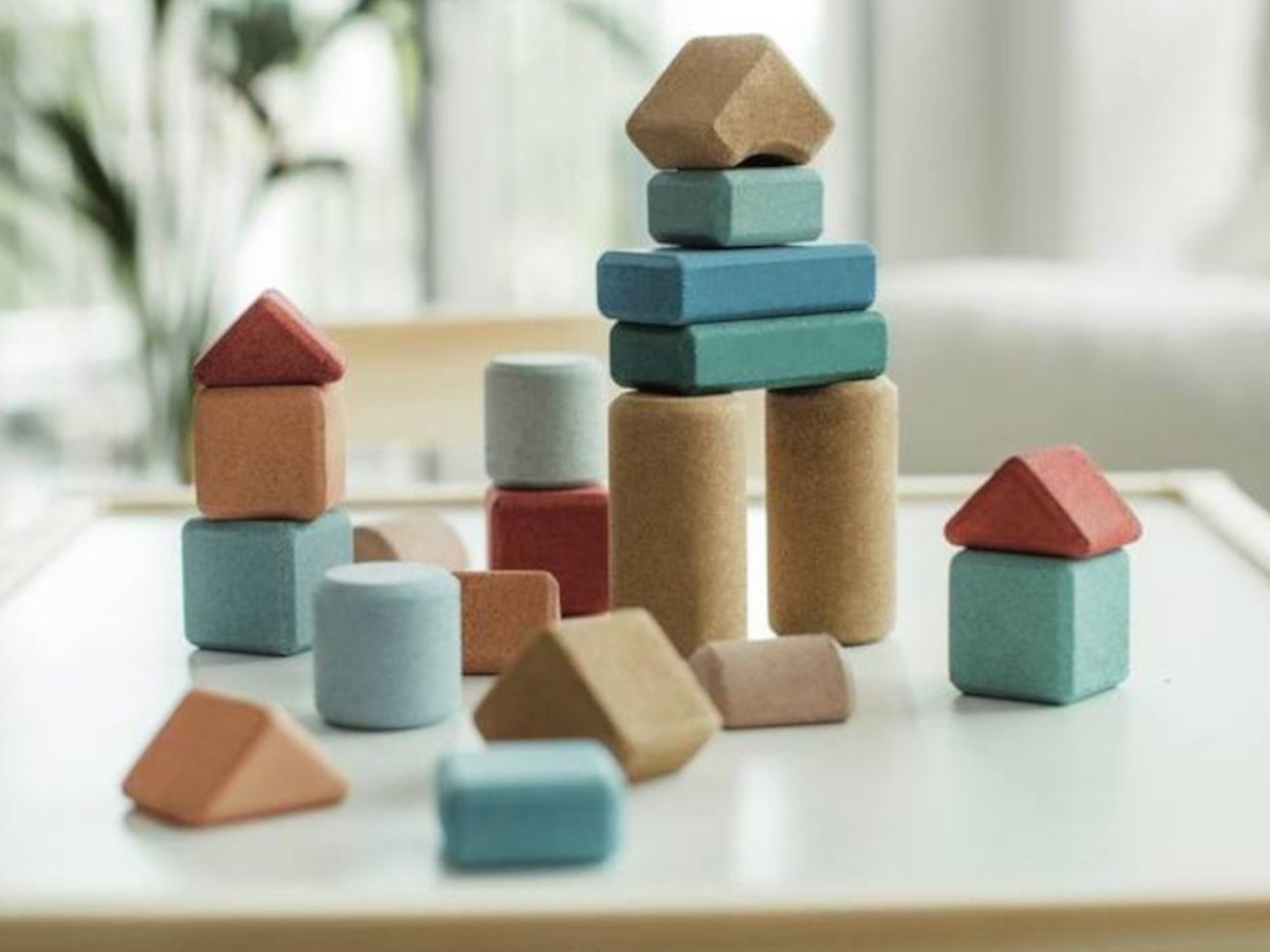 Tall Architects – 40 Korkbausteine - Spielsteine aus Kork - 40-teilig – Bild 4