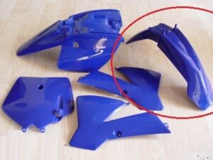Schutzblech vorn Cross D7-14 DB395 und anderen 50cc wie KTM50 (OG) orange