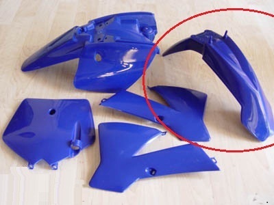 Schutzblech vorn Cross D7-14 DB395 und anderen 50cc wie KTM50 (OG) orange