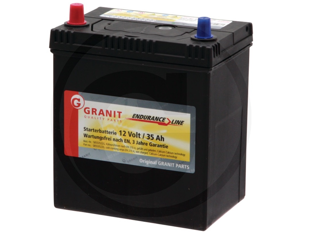 Starter-Batterie 12V 35Ah - gefüllt und geladen