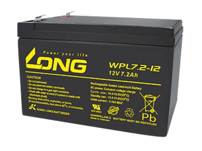 Batterie 12V 7.2Ah - Blei-Gel-Batterie - Longlife - 151 x 65 x 94mm