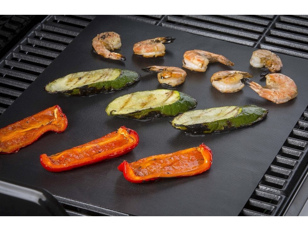 Grillmatte / Backmatte, schwarz, 40x33cm Teflon/Glasfaser 2 Stück – Bild 2