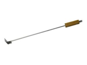 Ascheschieber aus Stahl mit Bambusgriff