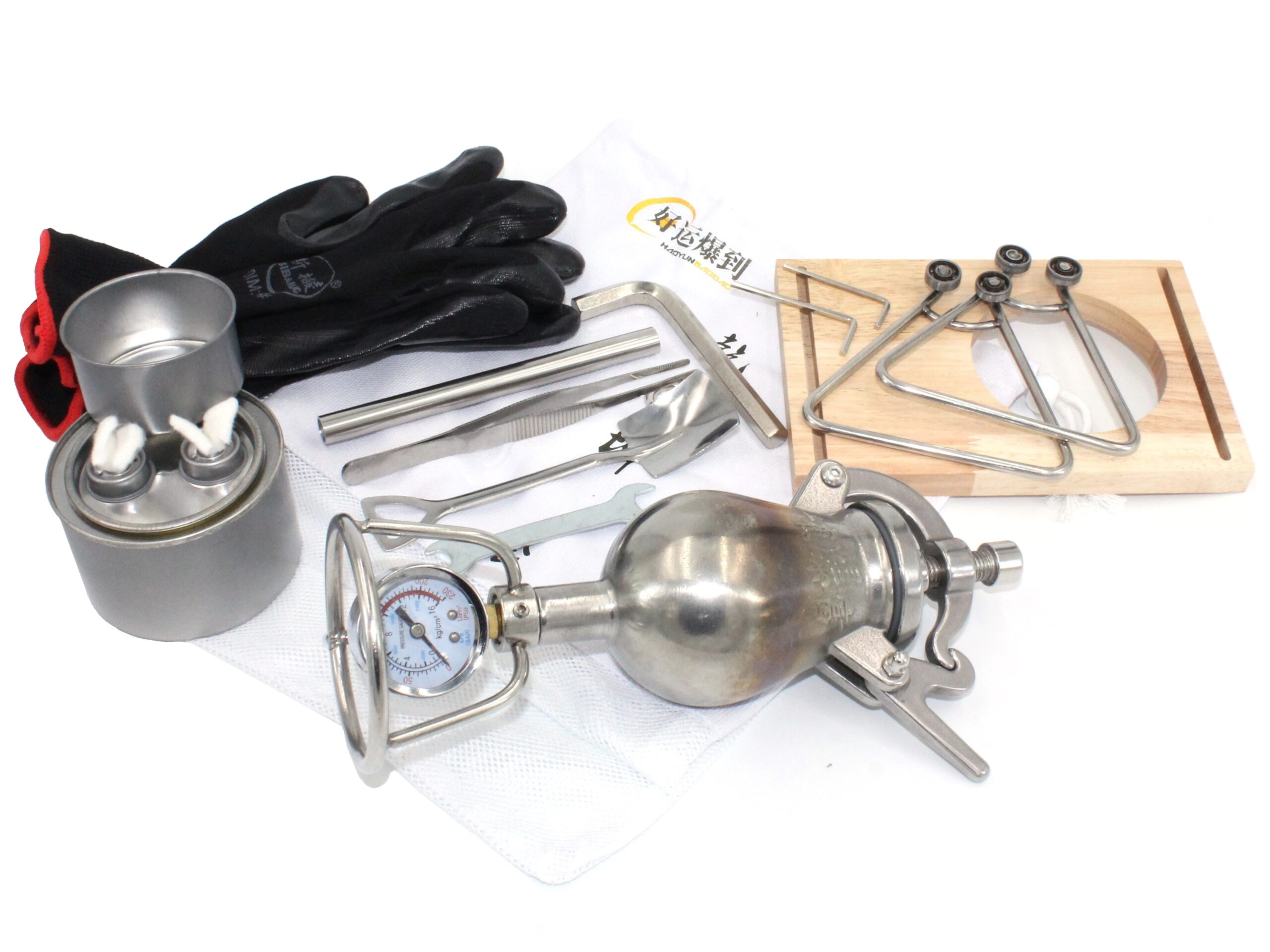 Getreide-Puffmaschine - Retro Popcorn & Puffreis Maschine - Popcorn-Kanone 260ml – Bild 2