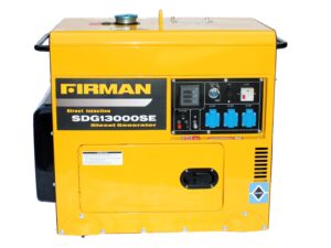 Firman SDG13000SE- Diesel Generator, 6.5 KW, 230V
